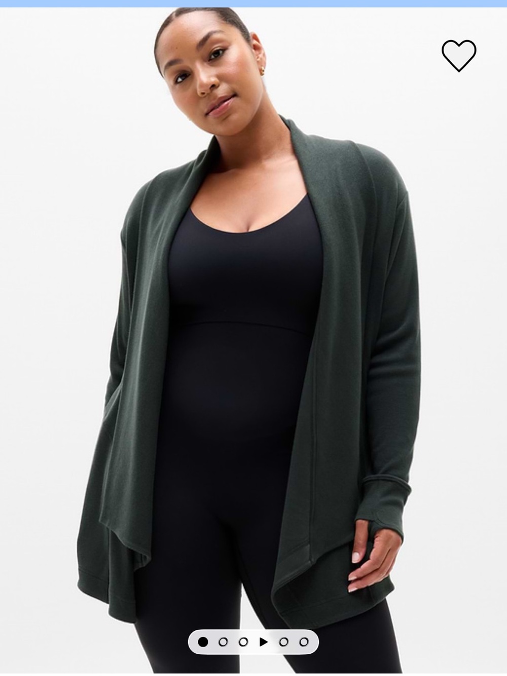 Athleta Pranayama Restore Rib Wrap in Elm